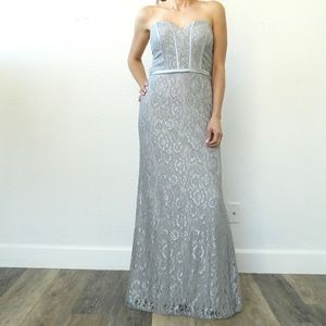 Dancing Queen Bridal Lace Strapless Dress Corset
